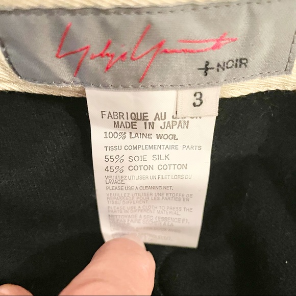 Yohji Yamamoto 
Black Wool Pants Size 3 
Great Condition - Picture 5 of 5